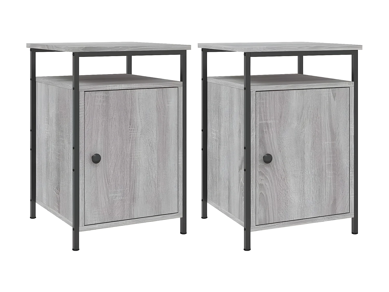 Mesas cabeceira 2 pcs 40x42x60cm deriv. madeira cinzento sonoma PT58710