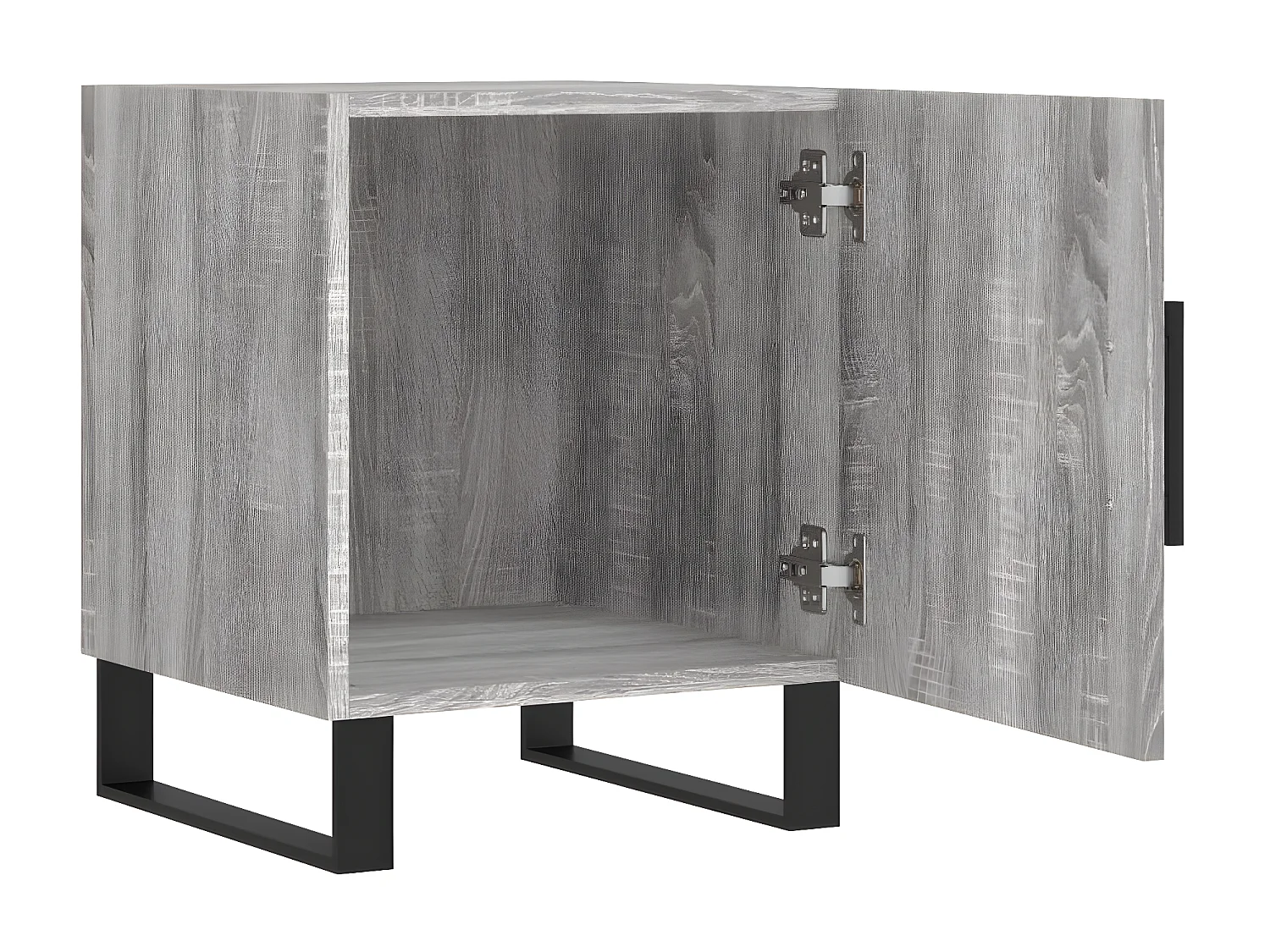 Lot de 2 Tables de chevet sonoma gris 40x40x50cm bois d'ingénierie WVGQ5536