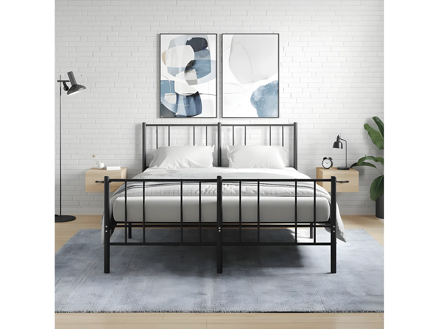 Nachtkastjes 2 st wandgemonteerd 35x35x20 cm sonoma eikenkleur NL33998