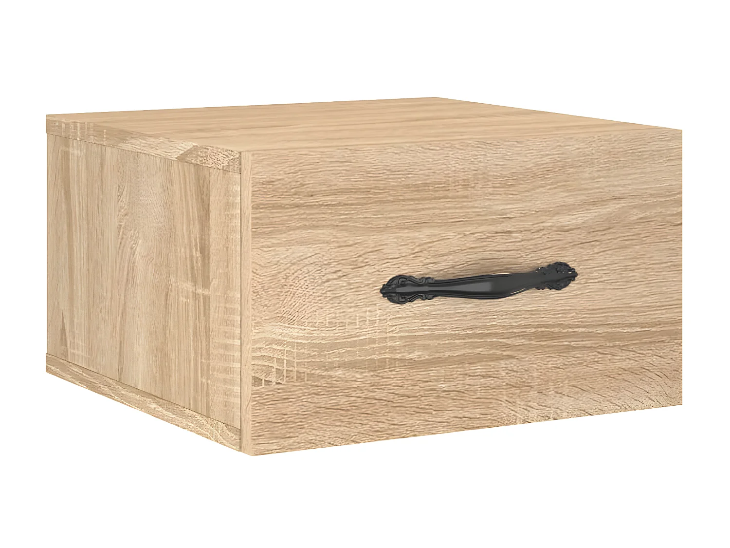 Nachtkastjes 2 st wandgemonteerd 35x35x20 cm sonoma eikenkleur NL33998