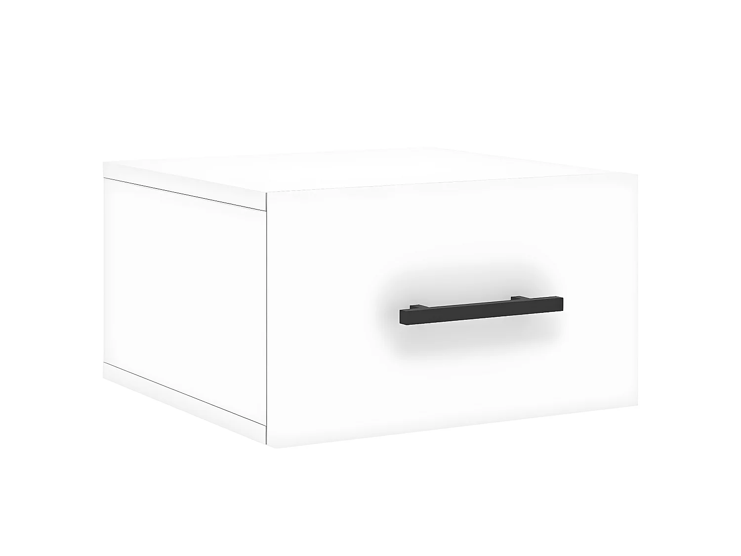 Lot de 2 Tables de chevet murales blanc 35x35x20 cm WVGQ9426