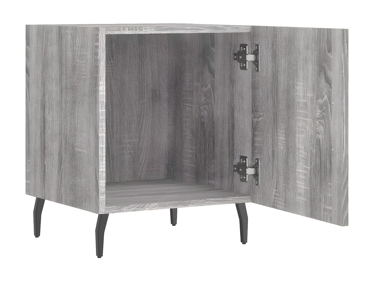 Lot de 2 Tables de chevet sonoma gris 40x40x50cm bois d'ingénierie WVGQ8402