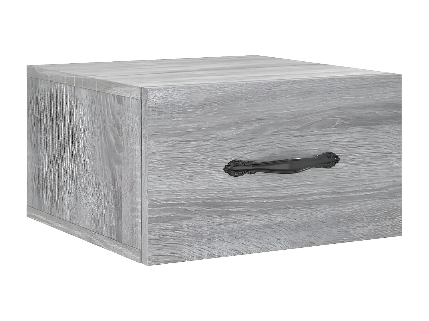 Lot de 2 Tables de chevet murales sonoma gris 35x35x20 cm WVGQ8730