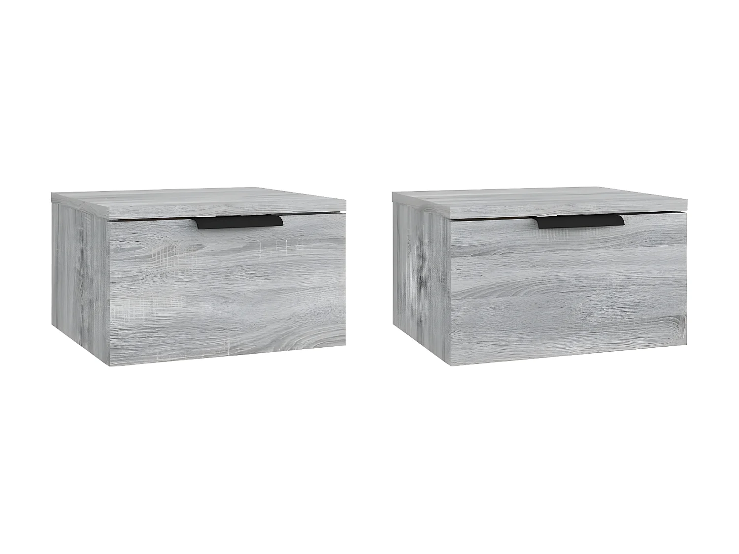 Lot de 2 Tables de chevet murales Sonoma gris 34x30x20 cm WVGQ7968