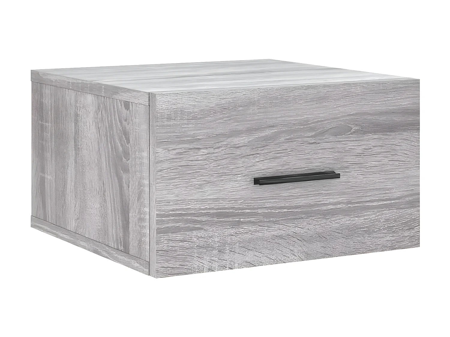 Lot de 2 Tables de chevet murales sonoma gris 35x35x20 cm WVGQ6523