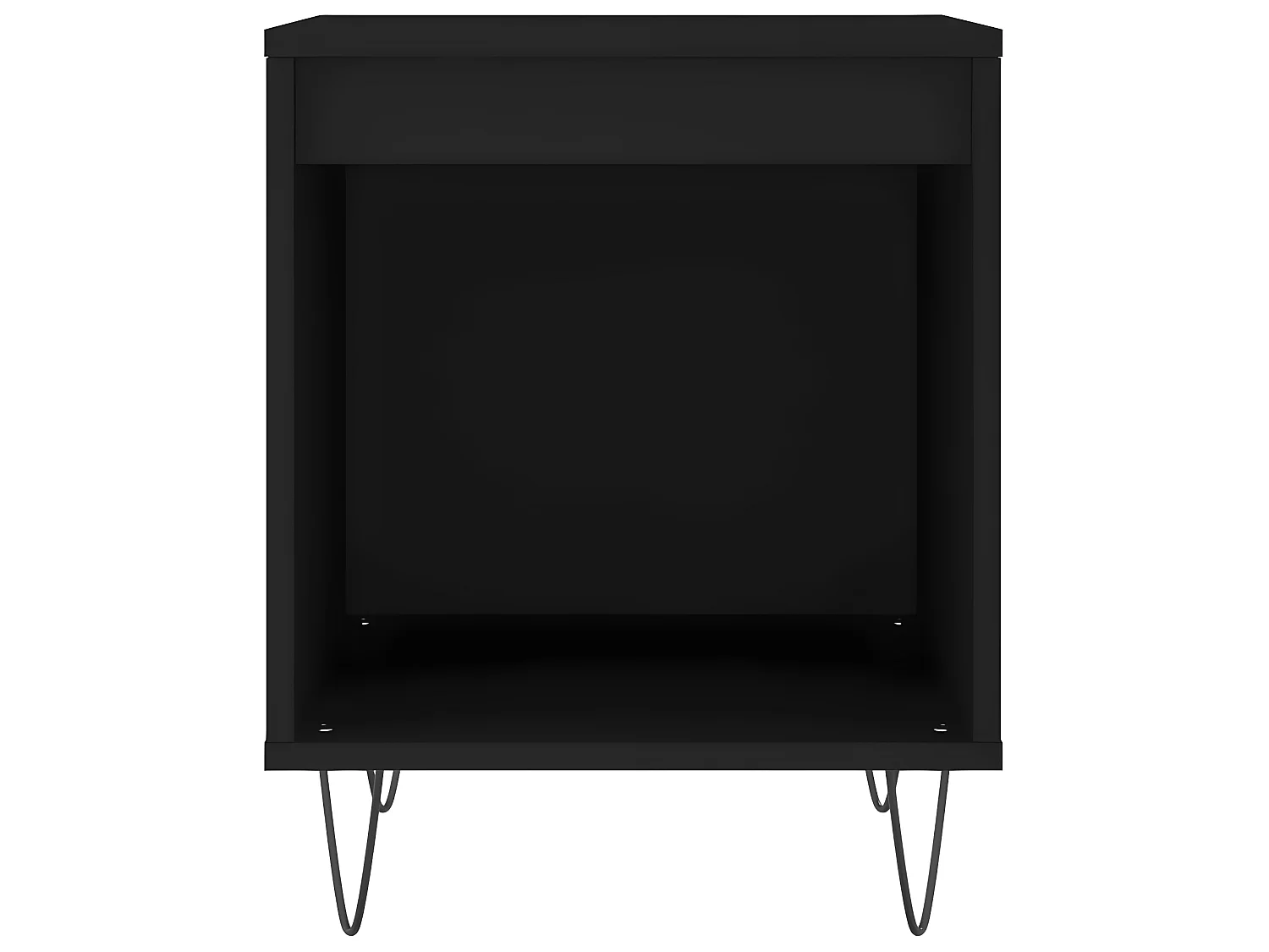 Nachtkastjes 2 st 40x35x50 cm bewerkt hout zwart NL15825