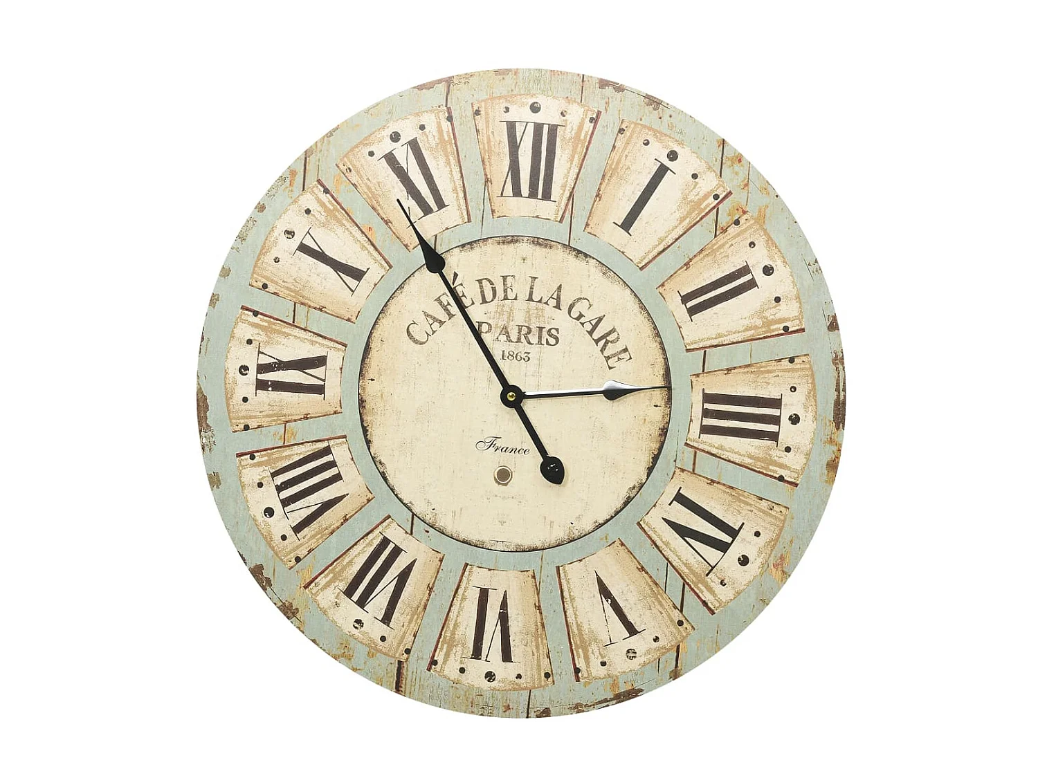 Reloj de pared de MDF multicolor 60 cm ES588843