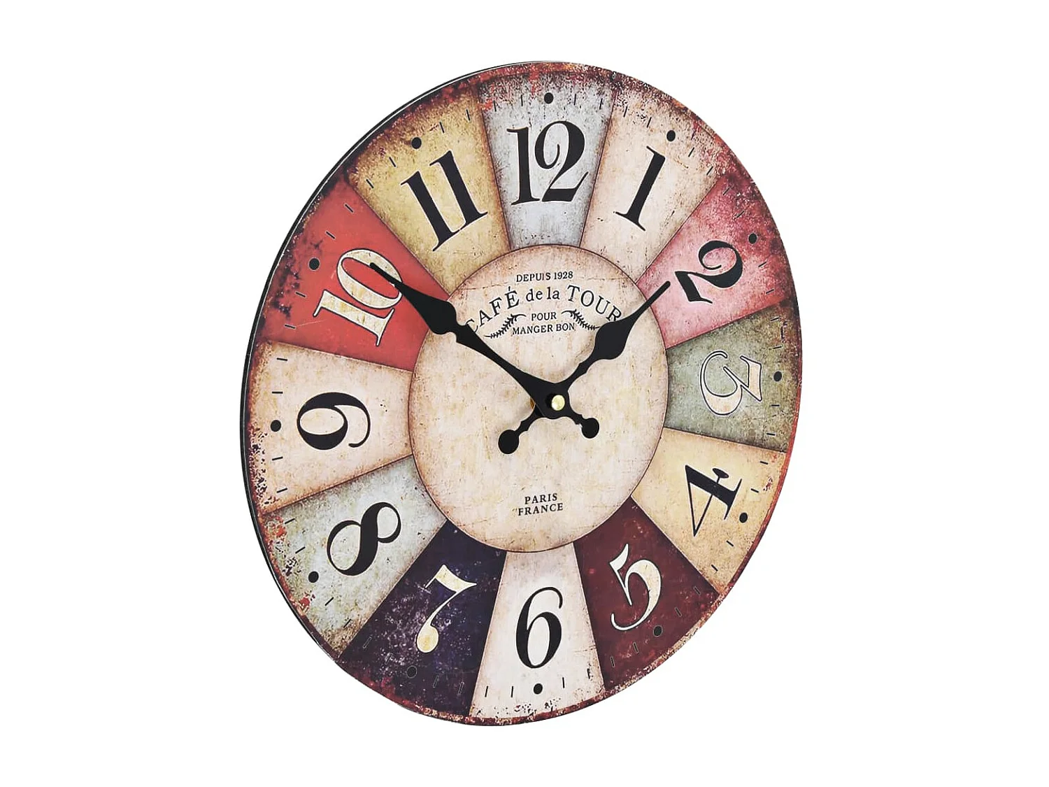 Horloge murale vintage Colorée 30 cm WVGQ4636