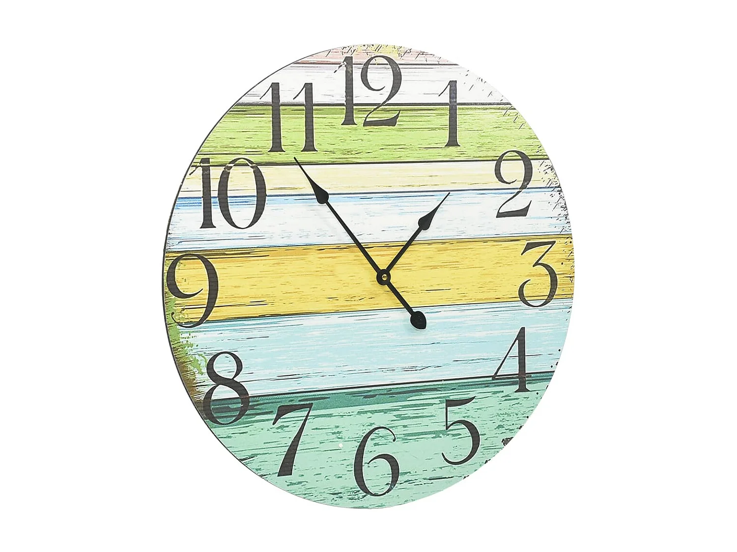 Reloj de pared de MDF multicolor 60 cm ES735100