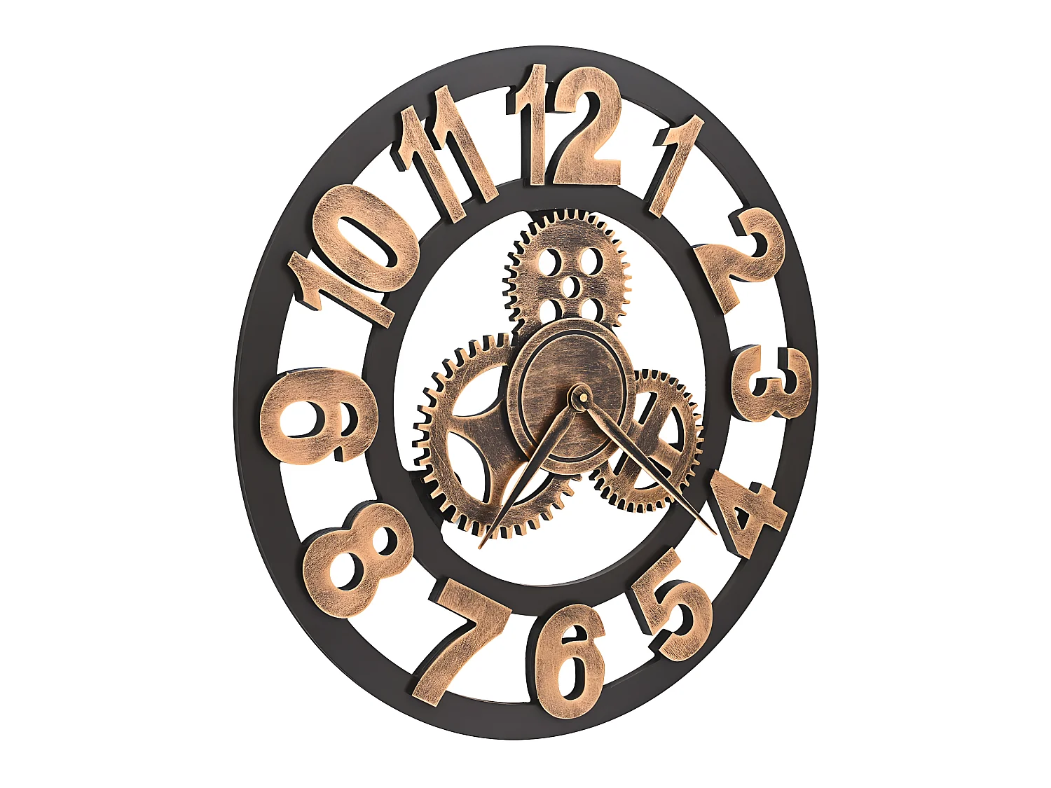 Horloge murale Métal 58 cm Doré et noir WVGQ2822