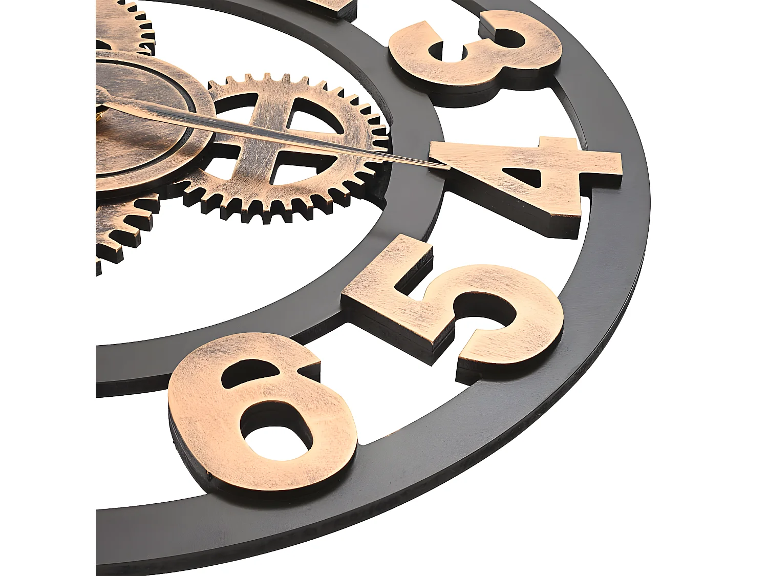 Horloge murale Métal 58 cm Doré et noir WVGQ2822