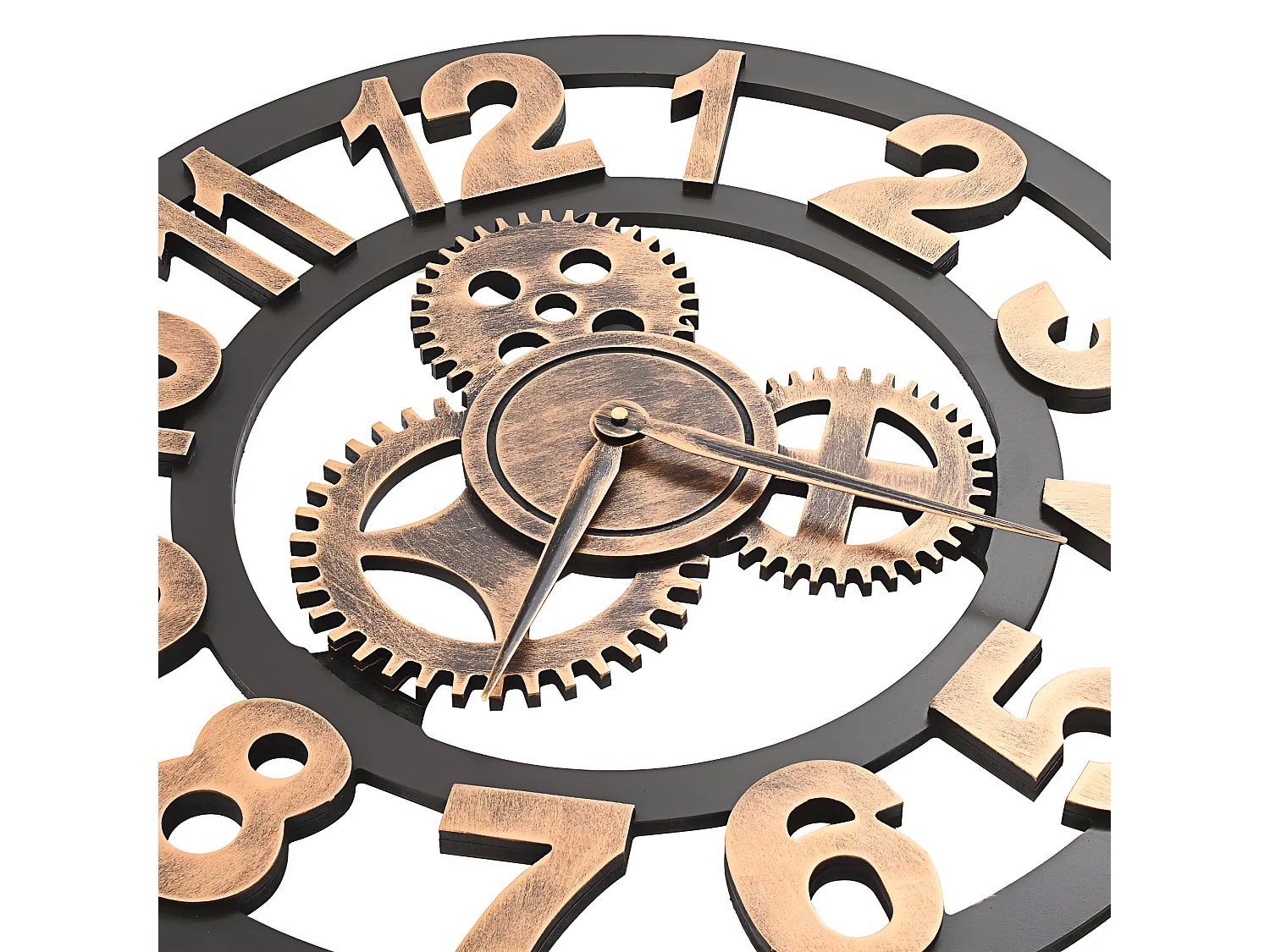 Horloge murale Métal 58 cm Doré et noir WVGQ2822