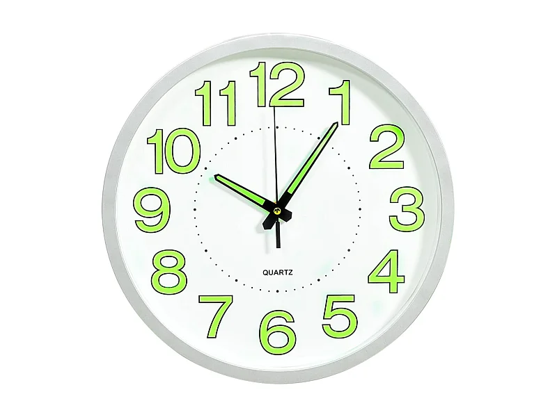 Horloge murale lumineuse Blanc 30 cm WVGQ9726