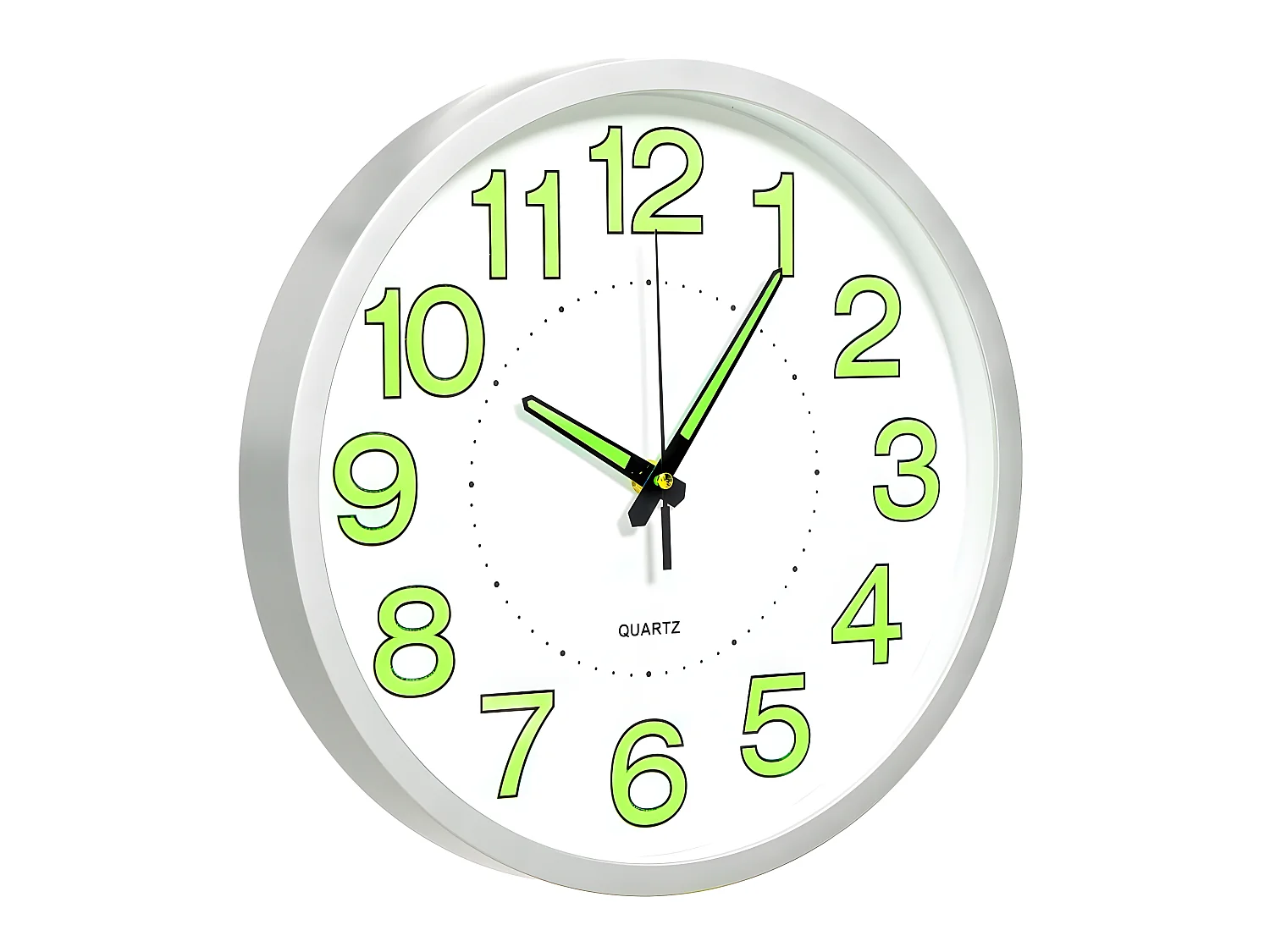 Wandklok lichtgevend 30 cm wit NL696102