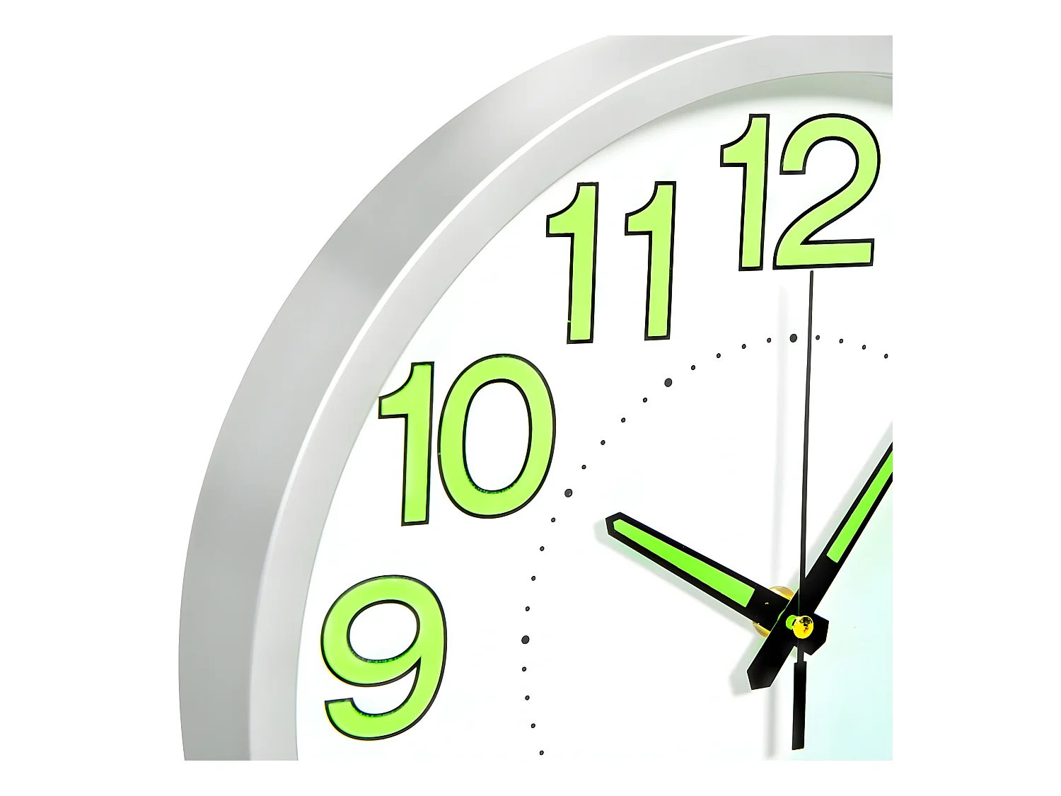 Wandklok lichtgevend 30 cm wit NL696102