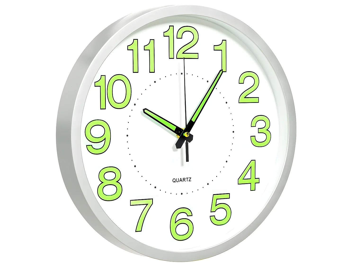 Wandklok lichtgevend 30 cm wit NL696102