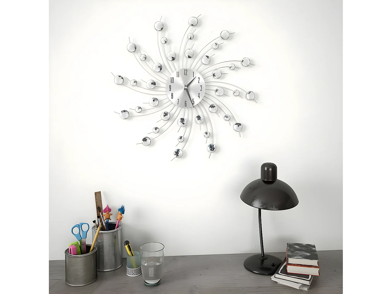 Horloge murale avec mouvement à quartz Design moderne 50 cm WVGQ6575