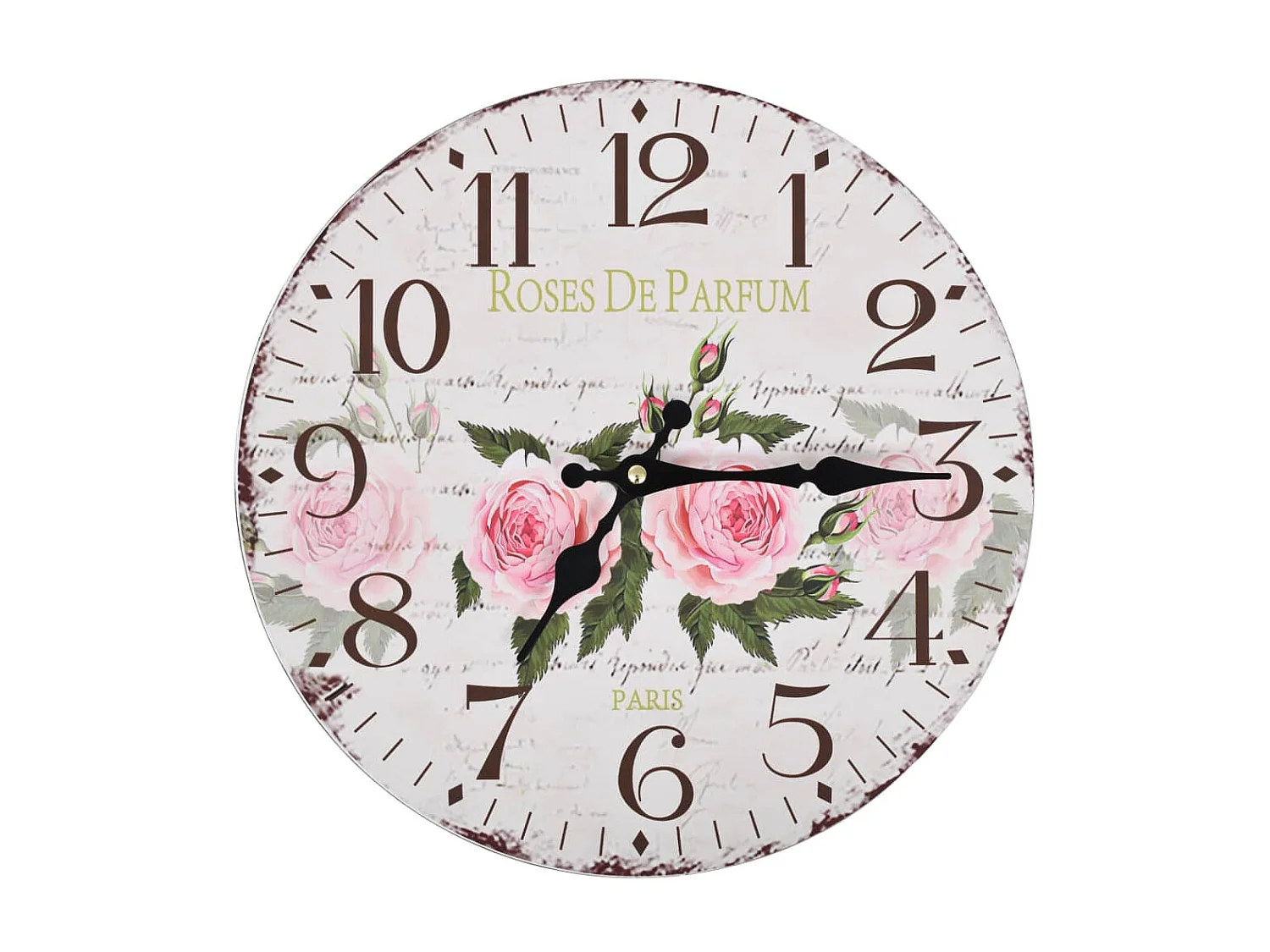 Horloge murale vintage Fleur 30 cm WVGQ2172