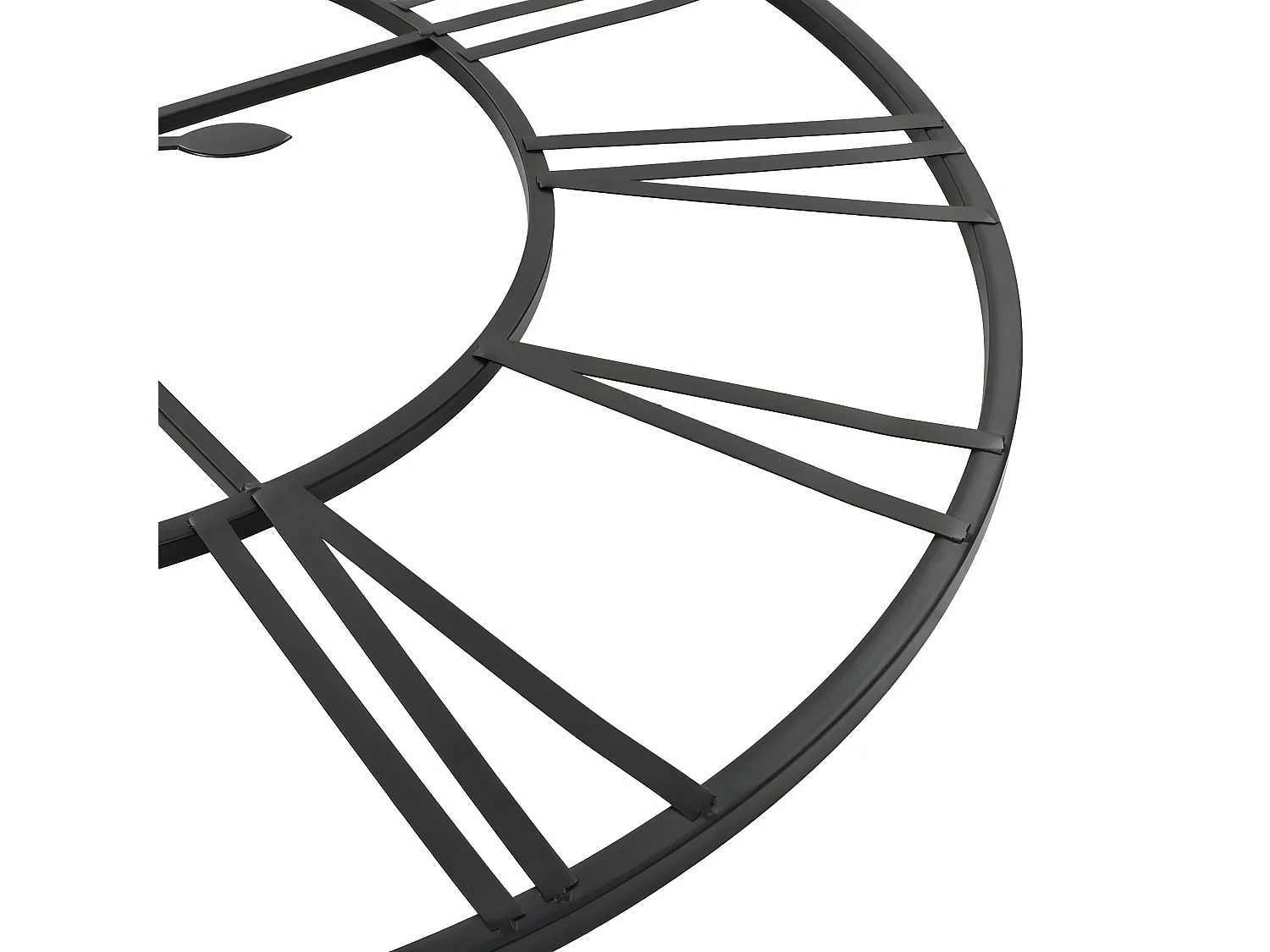 Horloge murale vintage avec mouvement à quartz Métal 80 cm XXL WVGQ2743