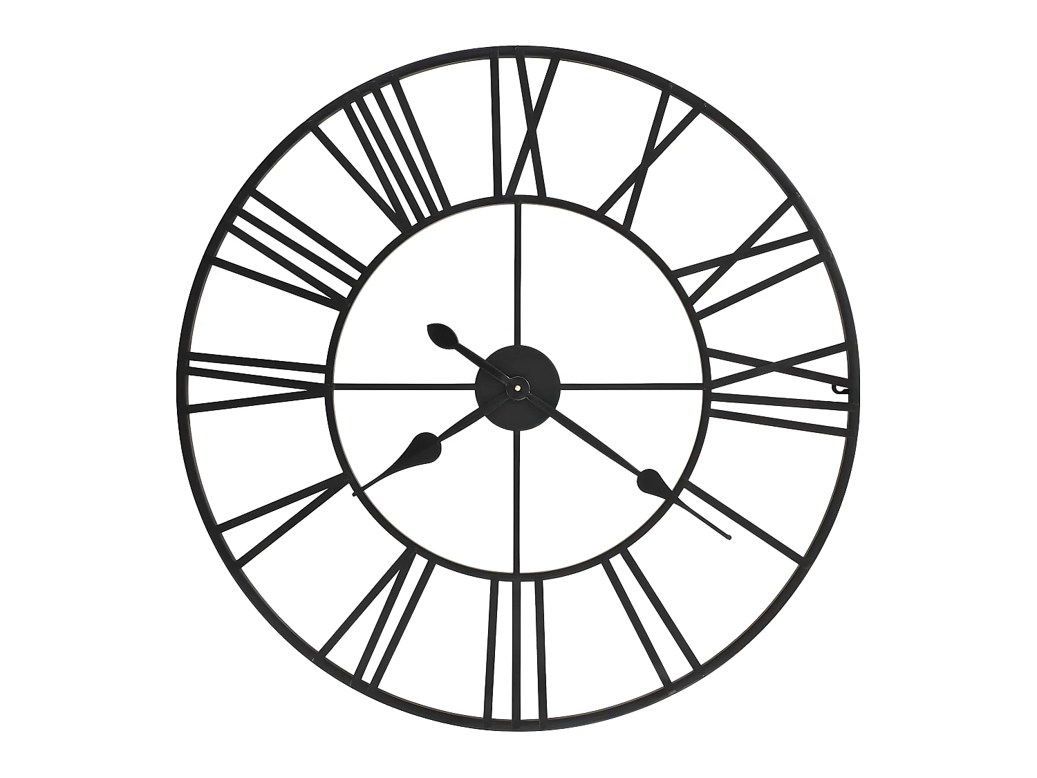Horloge murale vintage avec mouvement à quartz Métal 80 cm XXL WVGQ2743