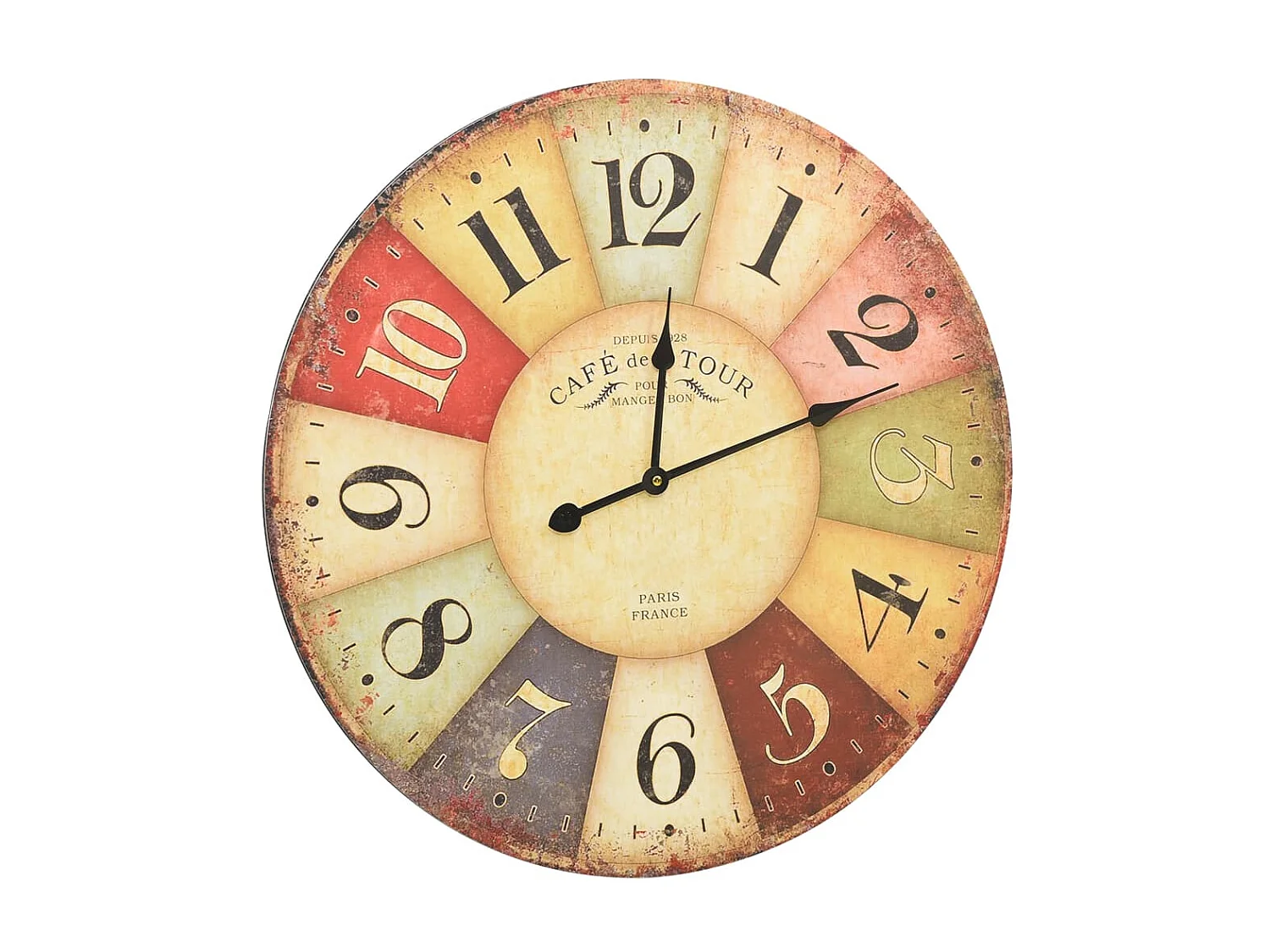 Horloge murale vintage Colorée 60 cm WVGQ6440