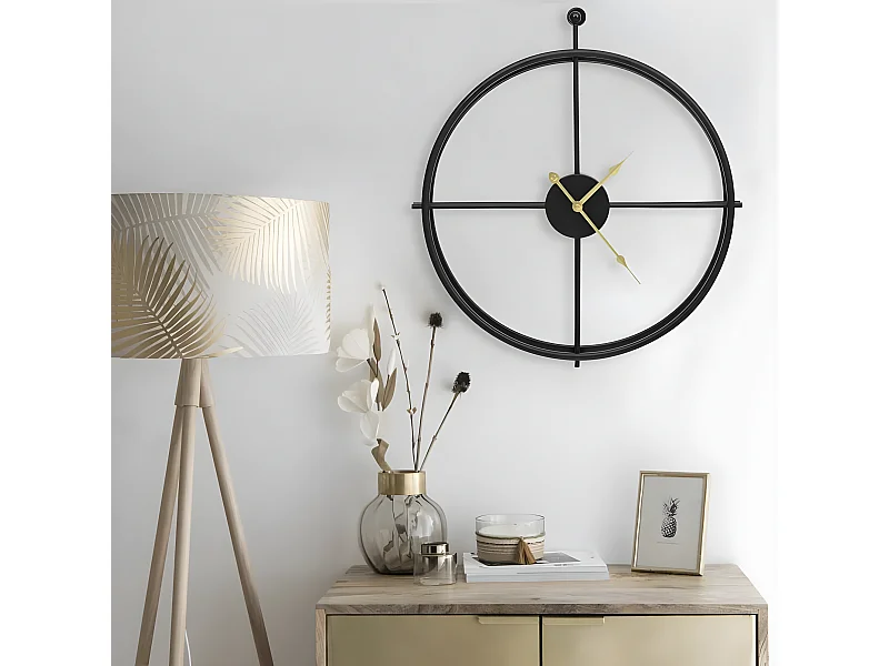 Horloge murale Noir 52 cm Fer WVGQ1940