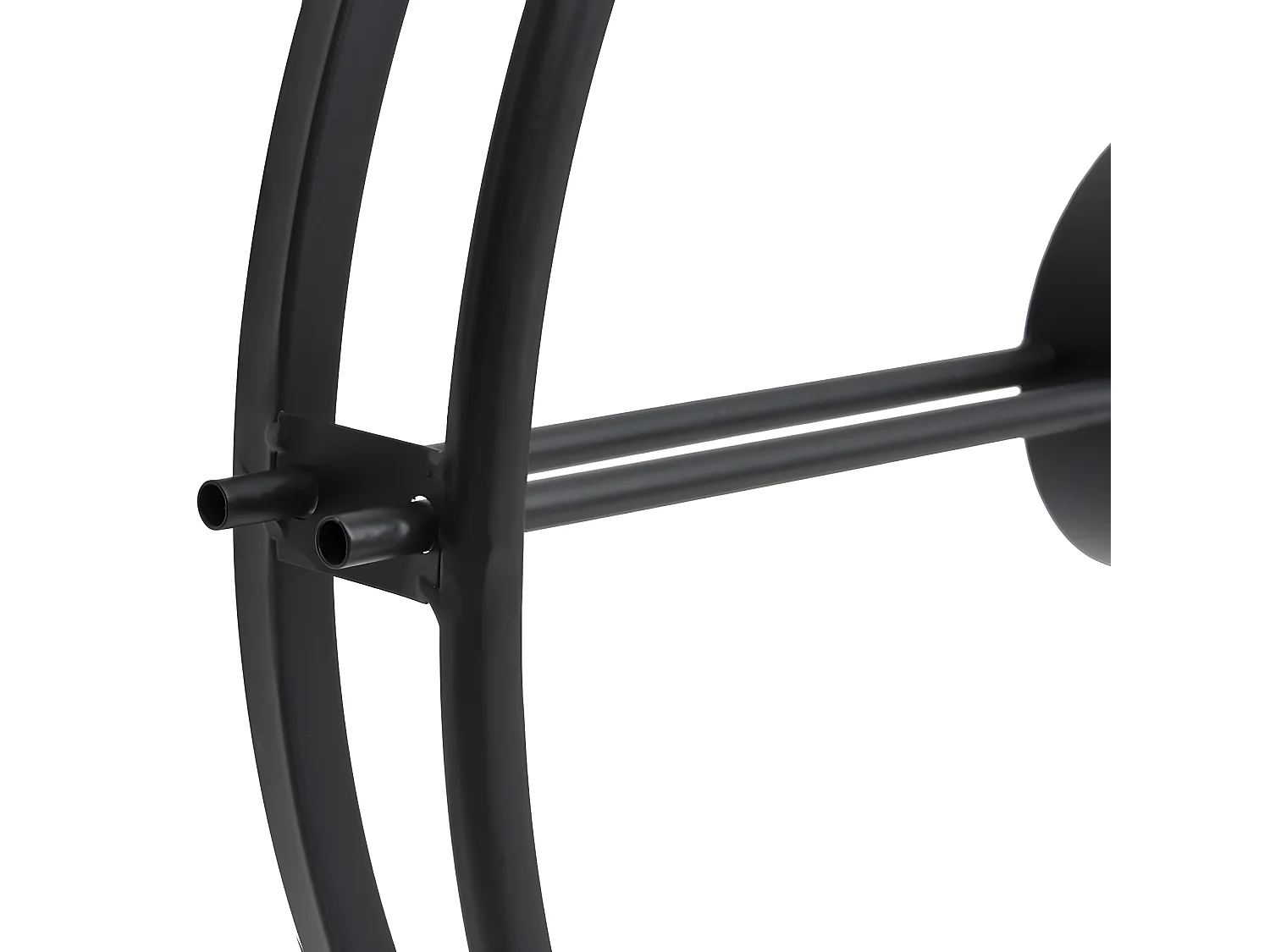 Wandklok 52 cm ijzer zwart NL284444