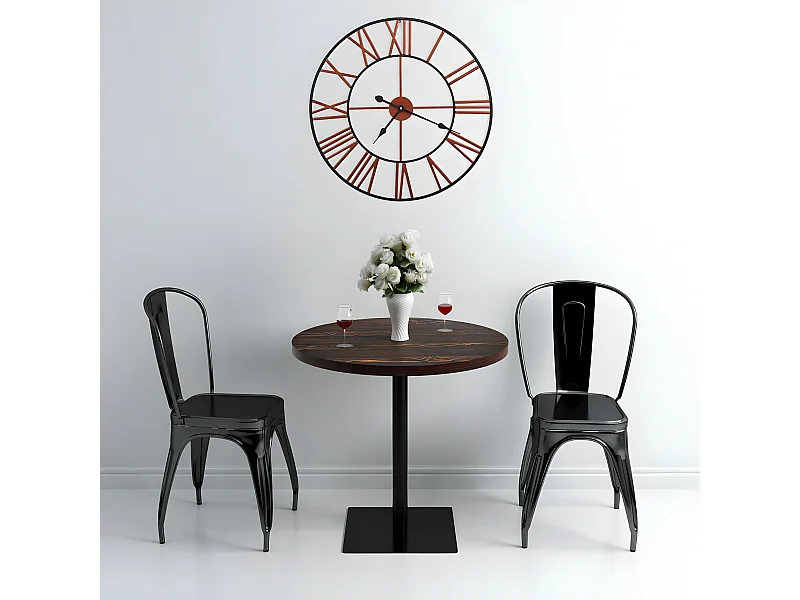 Wandklok 58 cm metaal rood NL485415