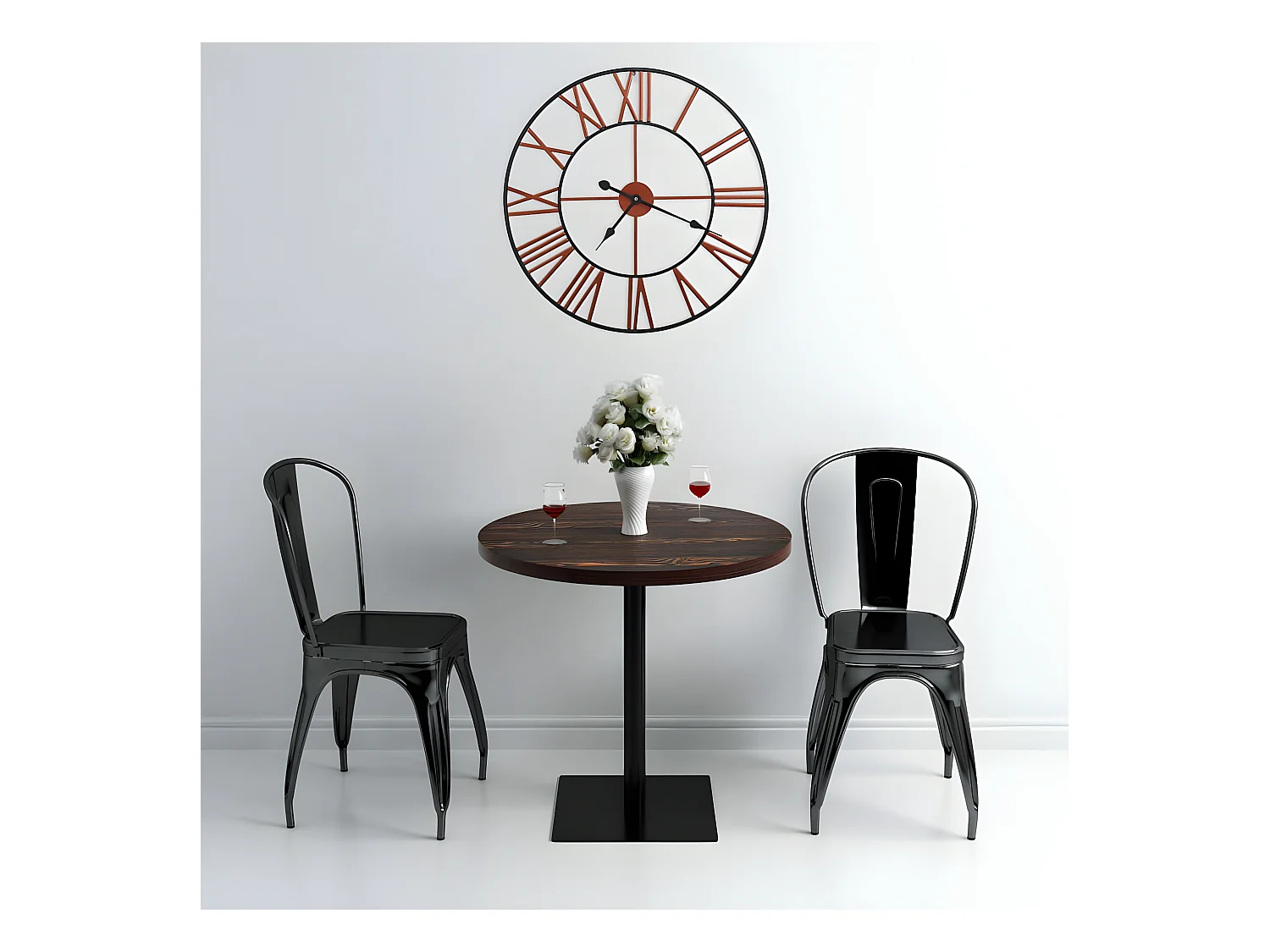 Horloge murale Métal 58 cm Rouge WVGQ9171