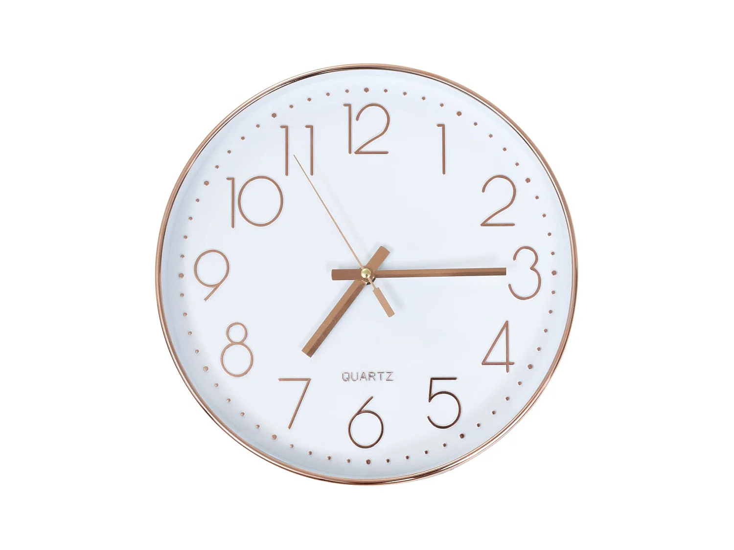 Relógio de parede 30 cm rosa dourado PT235032