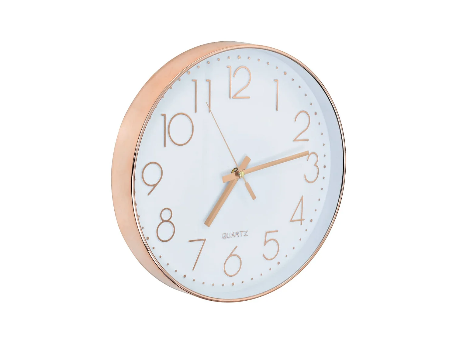 Relógio de parede 30 cm rosa dourado PT235032