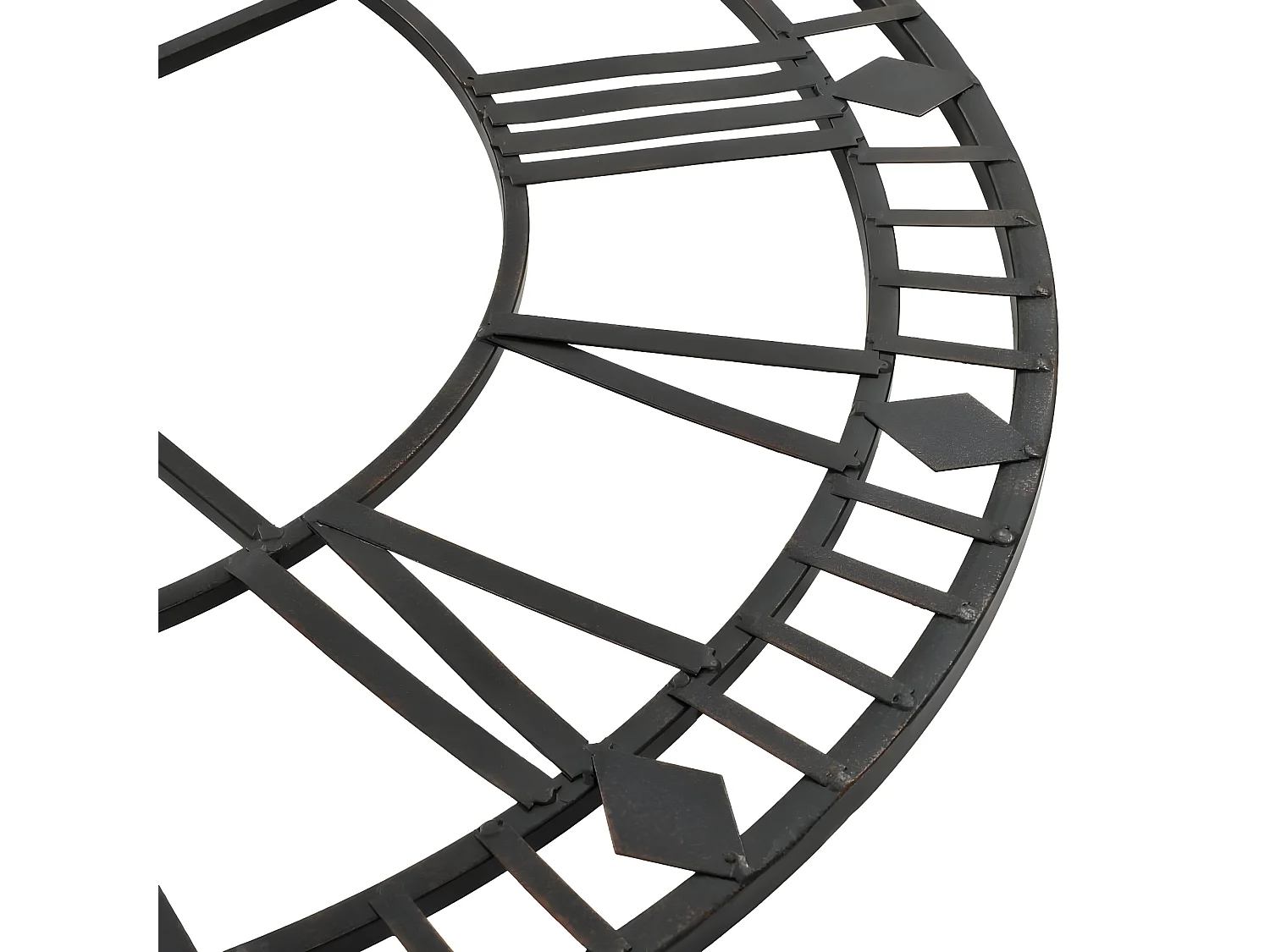 Horloge murale vintage avec mouvement à quartz Métal 60 cm XXL WVGQ4490