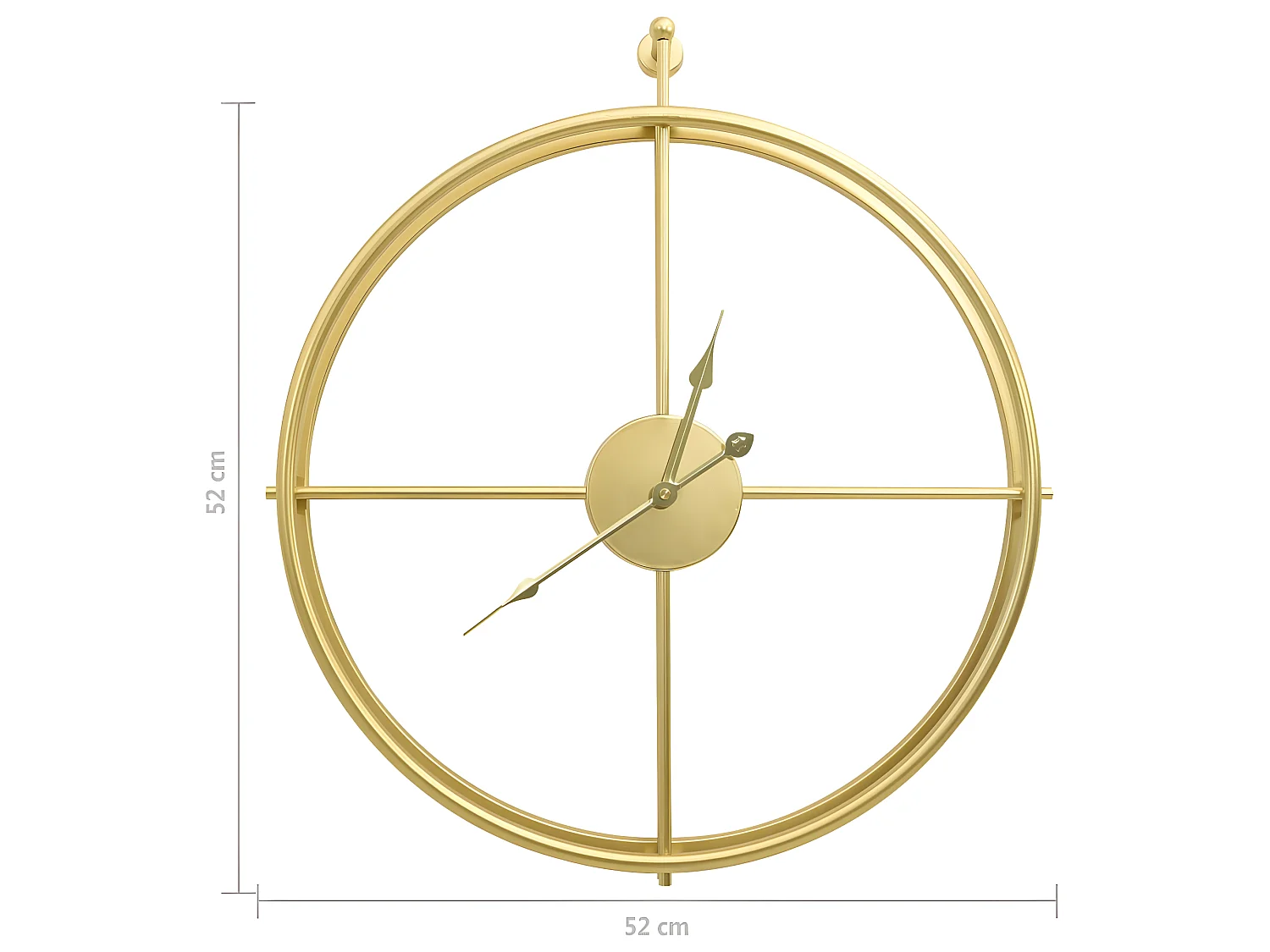 Horloge murale Doré 52 cm Fer WVGQ1515