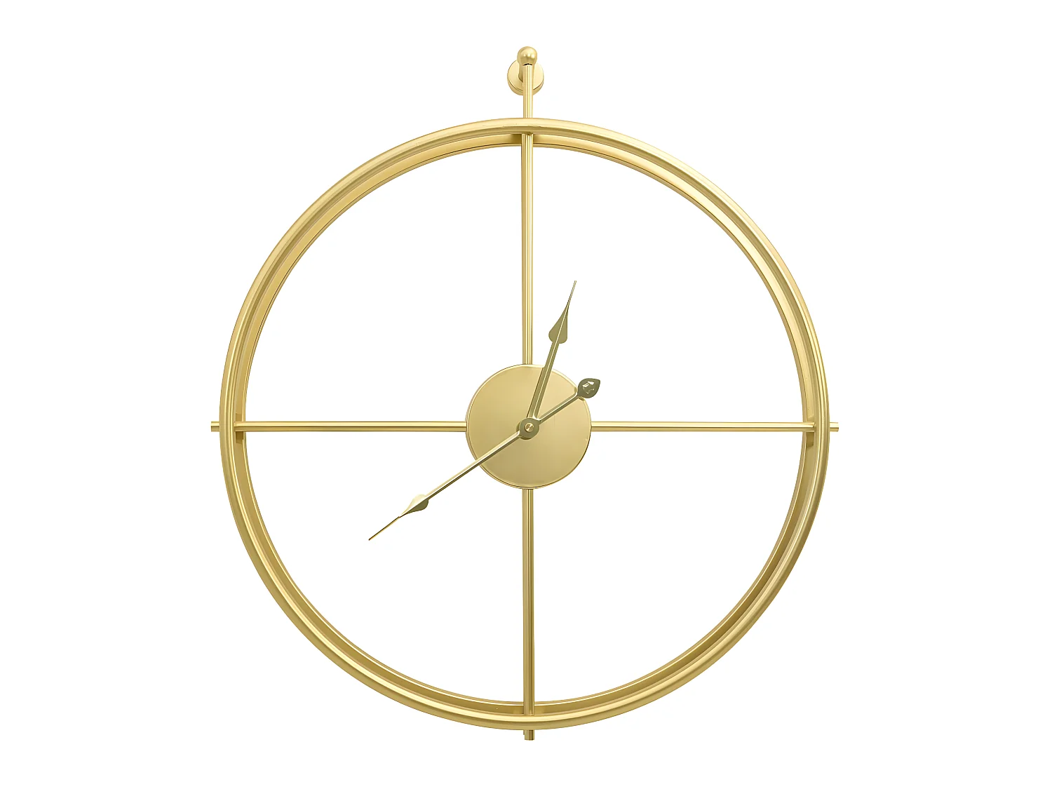 Reloj de pared de hierro dorado 52 cm ES516763