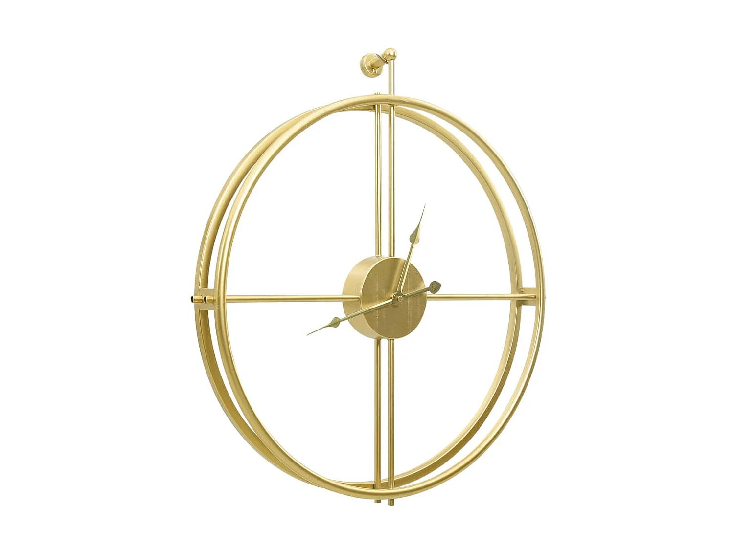 Reloj de pared de hierro dorado 52 cm ES516763