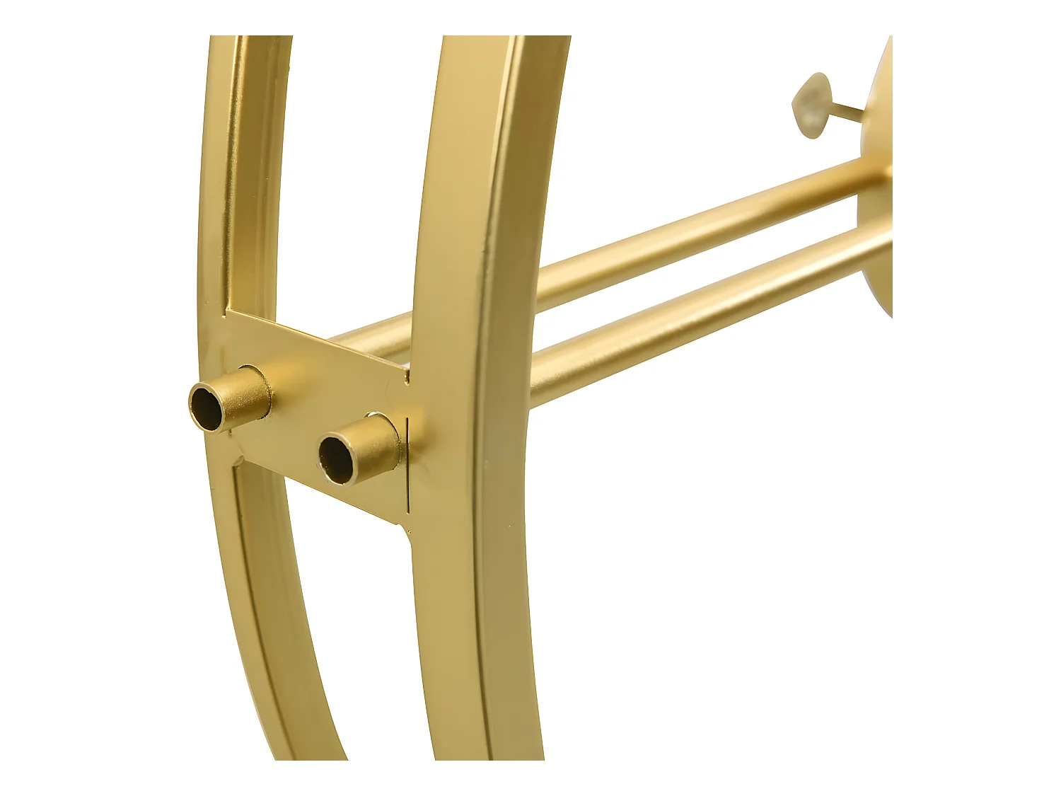 Reloj de pared de hierro dorado 52 cm ES516763