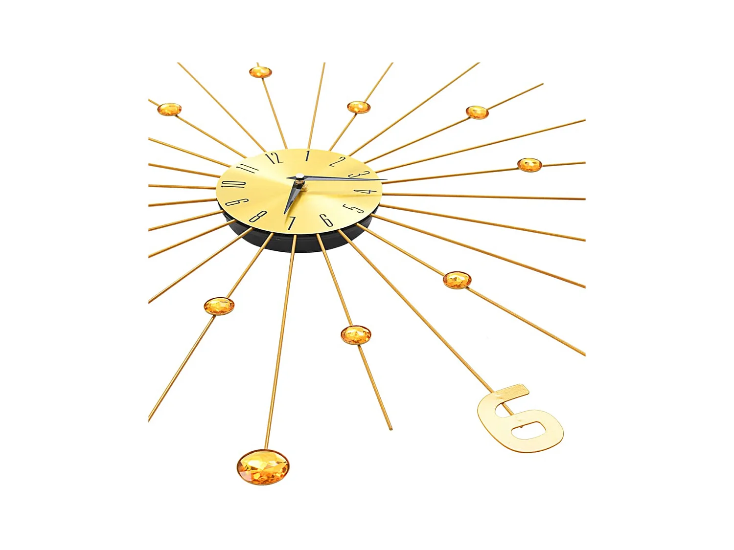 Horloge murale Métal 70 cm Doré WVGQ3121