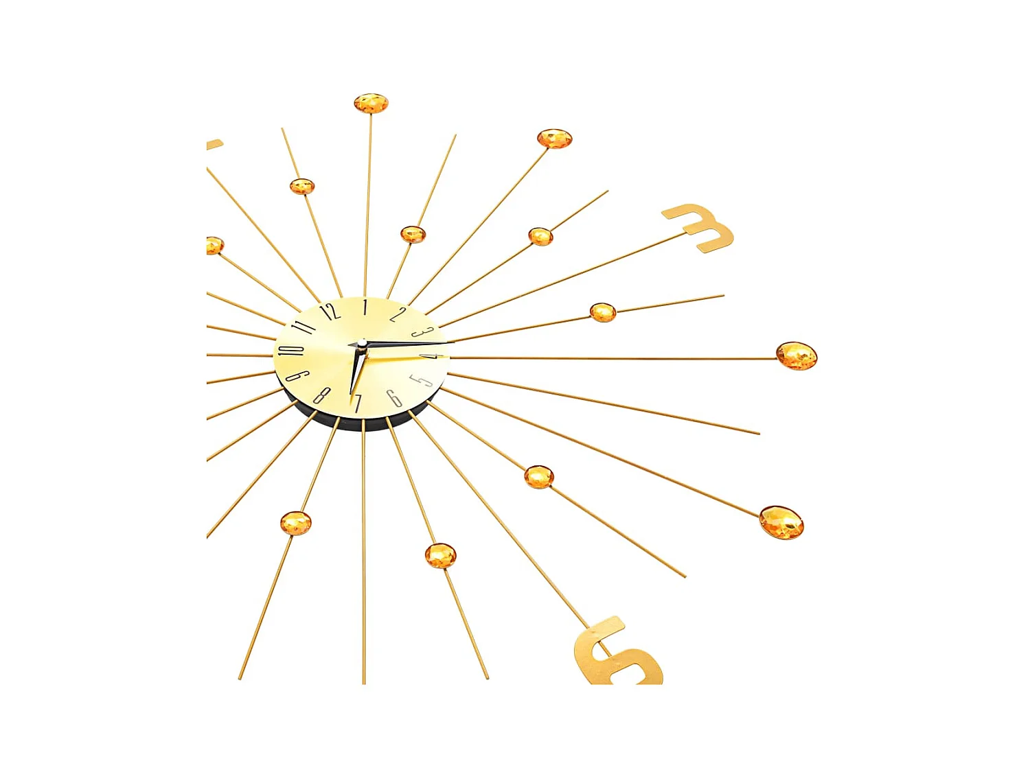 Horloge murale Métal 70 cm Doré WVGQ3121