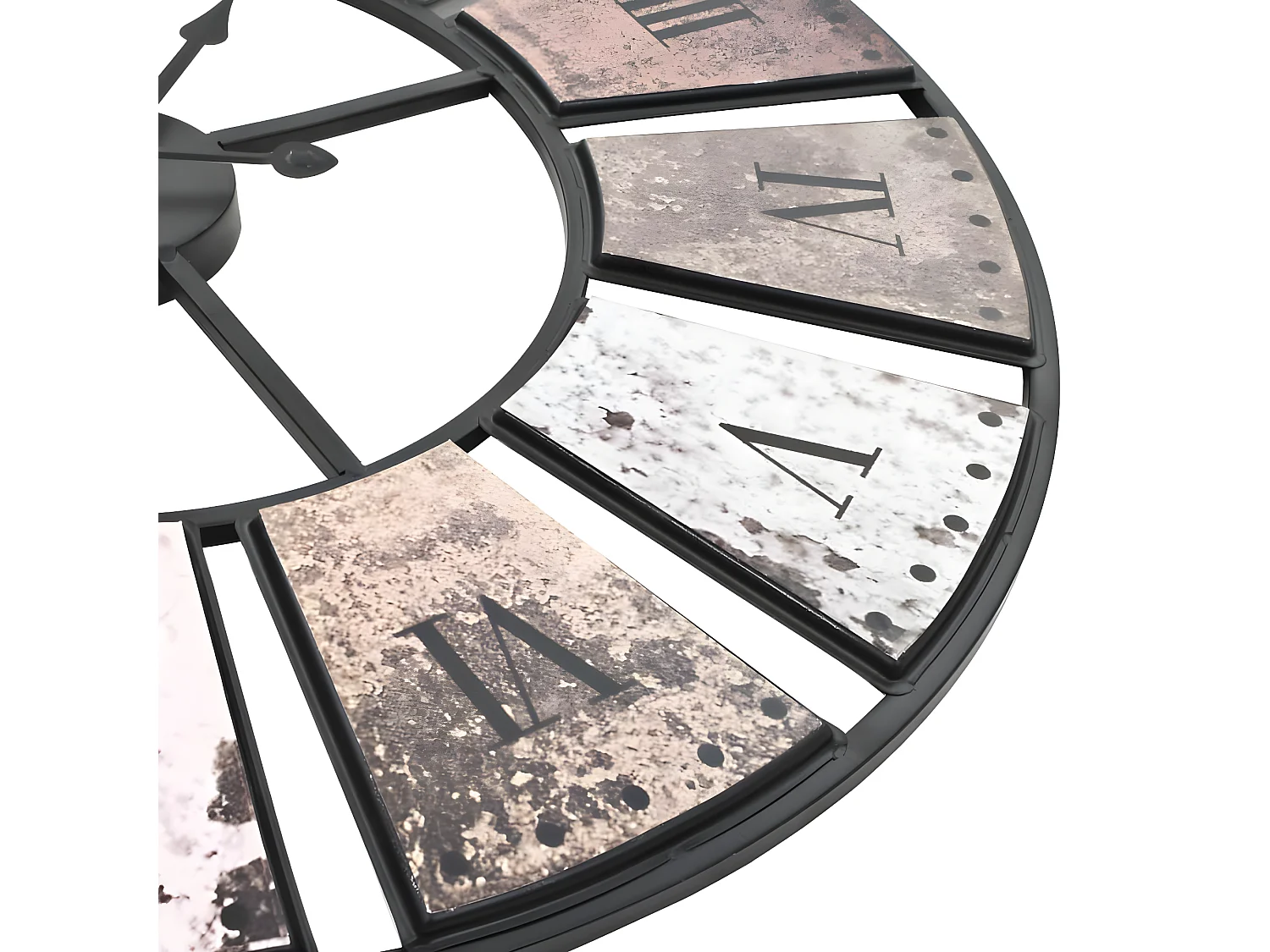 Horloge murale vintage avec mouvement à quartz 60 cm XXL WVGQ3724