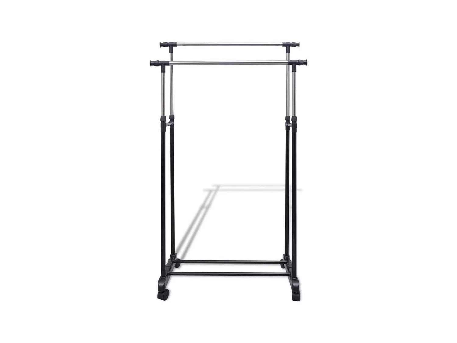 Cabides para roupas ajustáveis com 2 varões 2 pcs PT427852