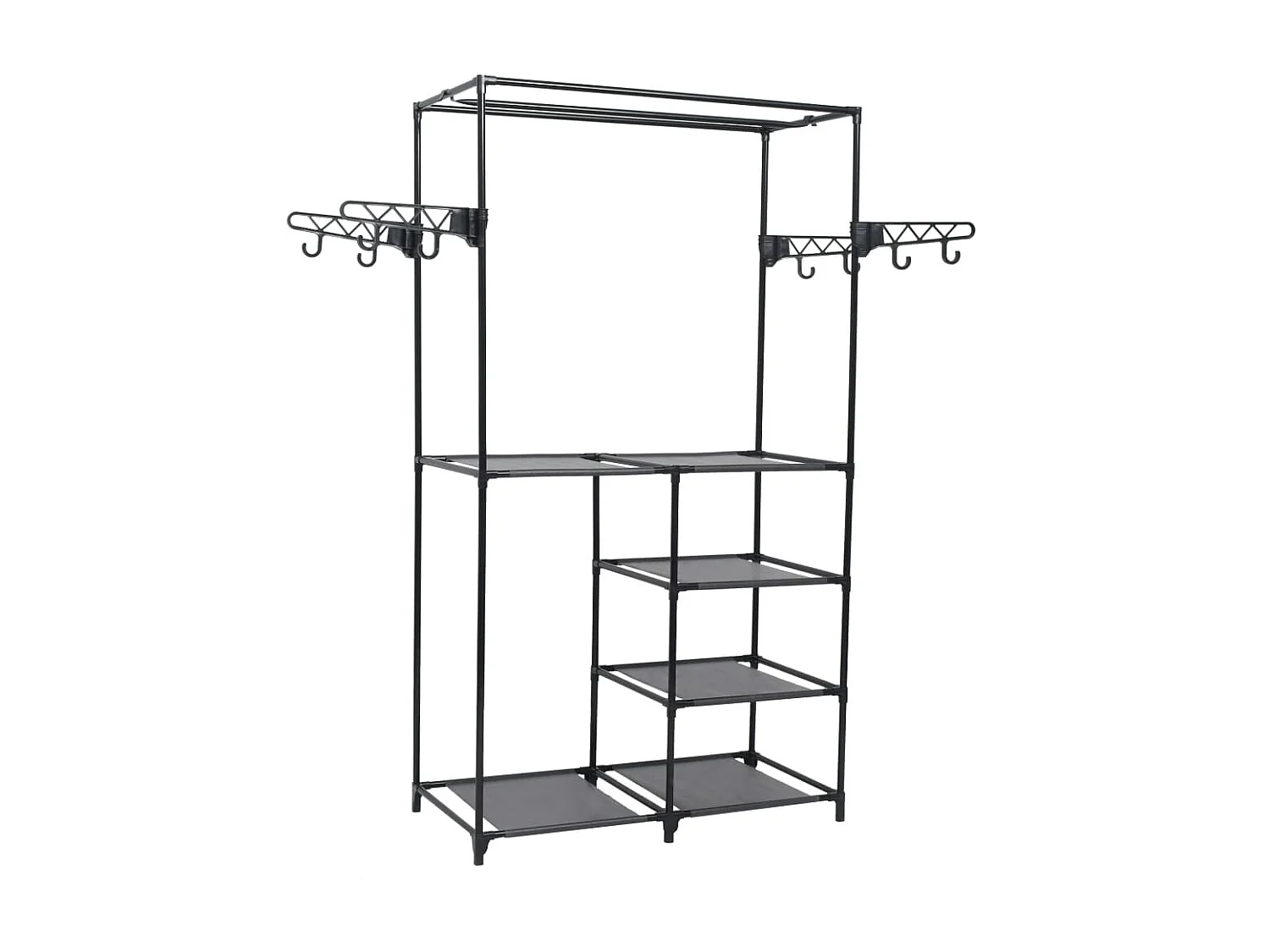 Porte-vêtements Acier et tissu non-tissé 87x44x158 cm Noir WVGQ5726