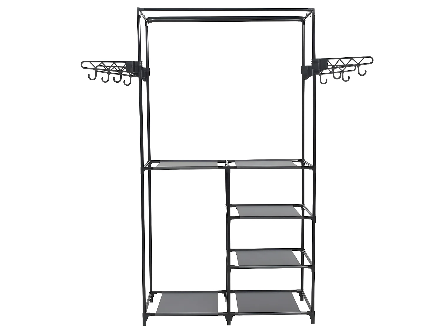 Porte-vêtements Acier et tissu non-tissé 87x44x158 cm Noir WVGQ5726