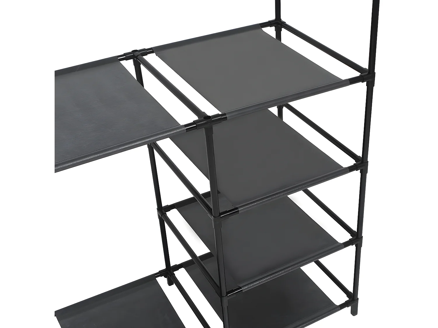 Porte-vêtements Acier et tissu non-tissé 87x44x158 cm Noir WVGQ5726