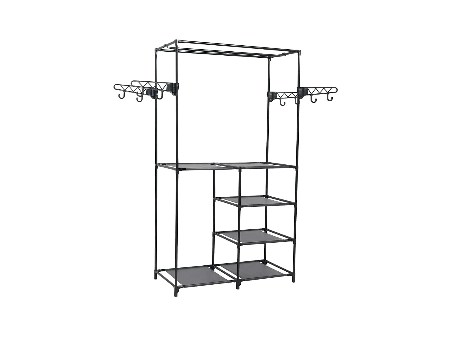 Porte-vêtements Acier et tissu non-tissé 87x44x158 cm Noir WVGQ5726