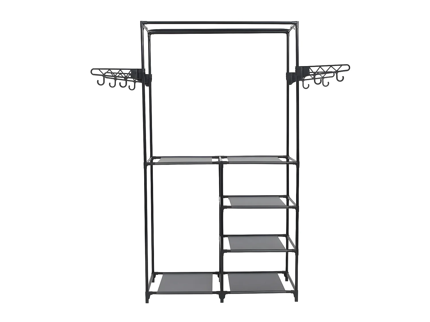 Porte-vêtements Acier et tissu non-tissé 87x44x158 cm Noir WVGQ5726