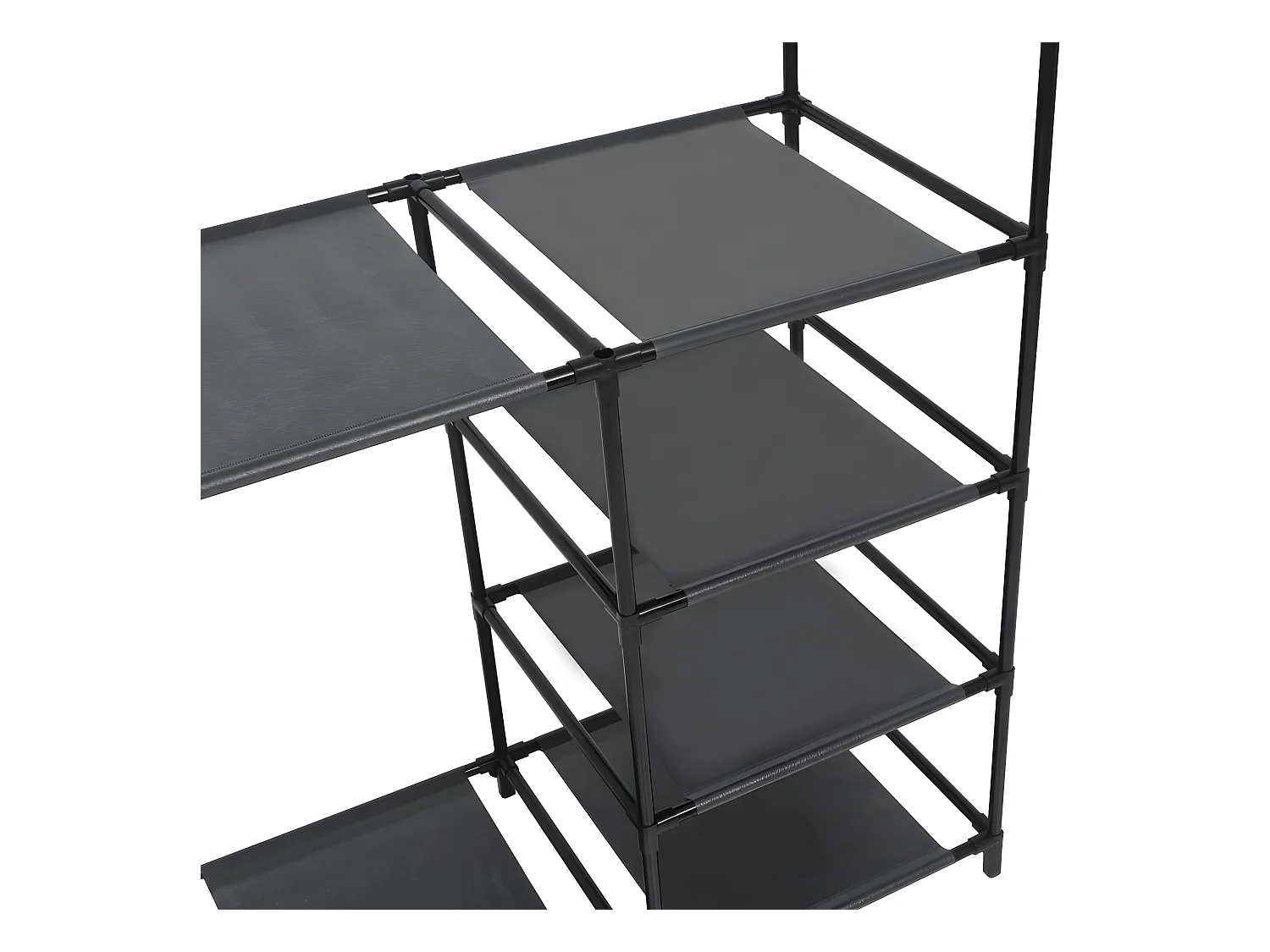 Porte-vêtements Acier et tissu non-tissé 87x44x158 cm Noir WVGQ5726