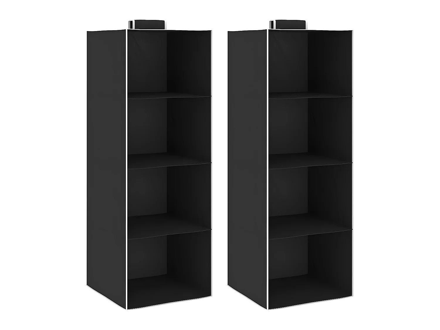 Étagères suspendues de rangement 2 pcs 4 niveaux Tissu  WVGQ3224
