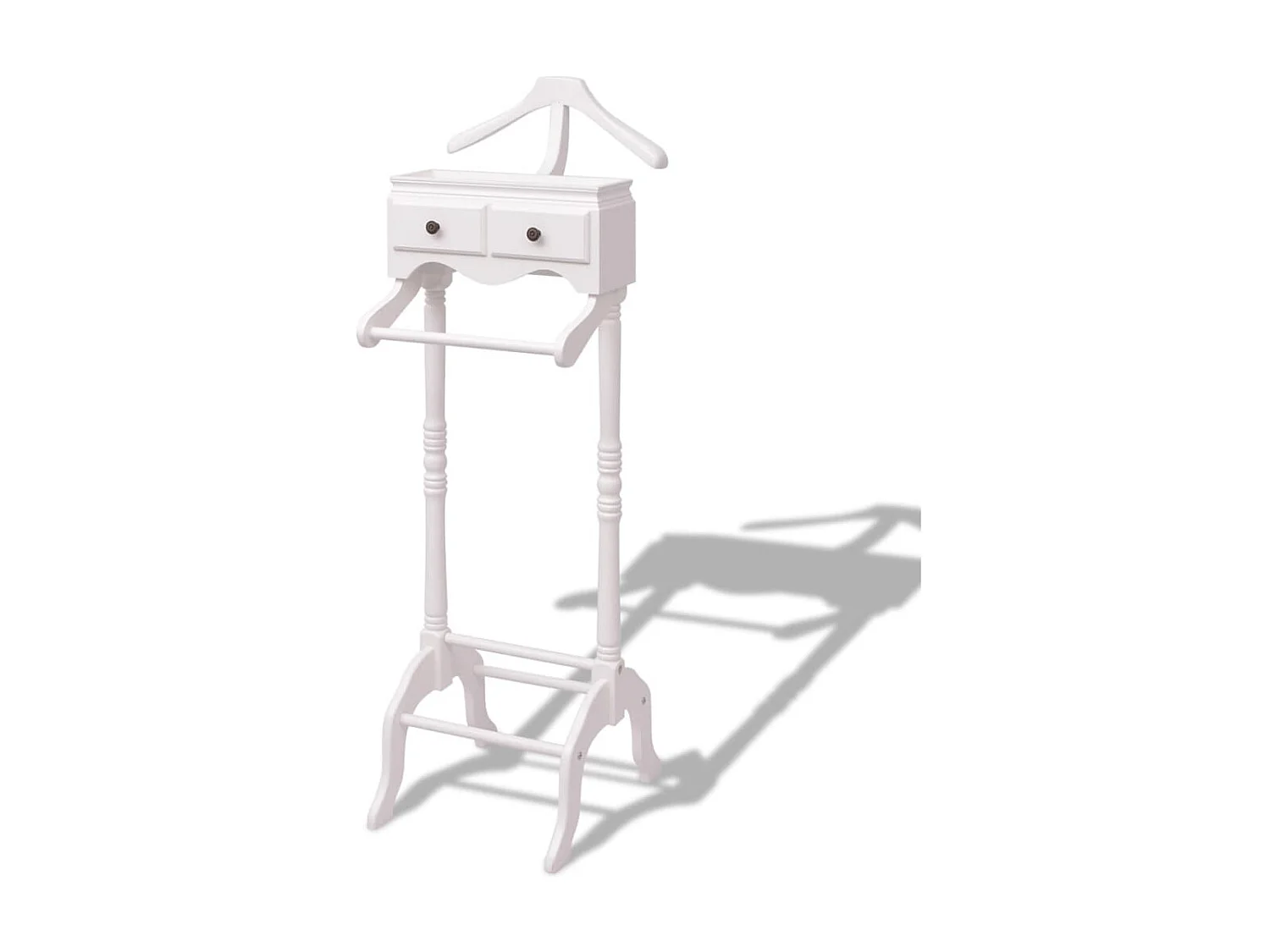 Portant à vêtements avec armoire Bois Blanc WVGQ9361