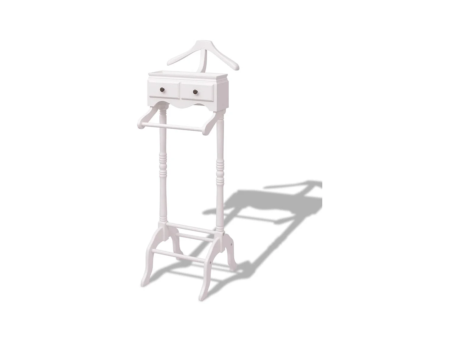 Portant à vêtements avec armoire Bois Blanc WVGQ9361