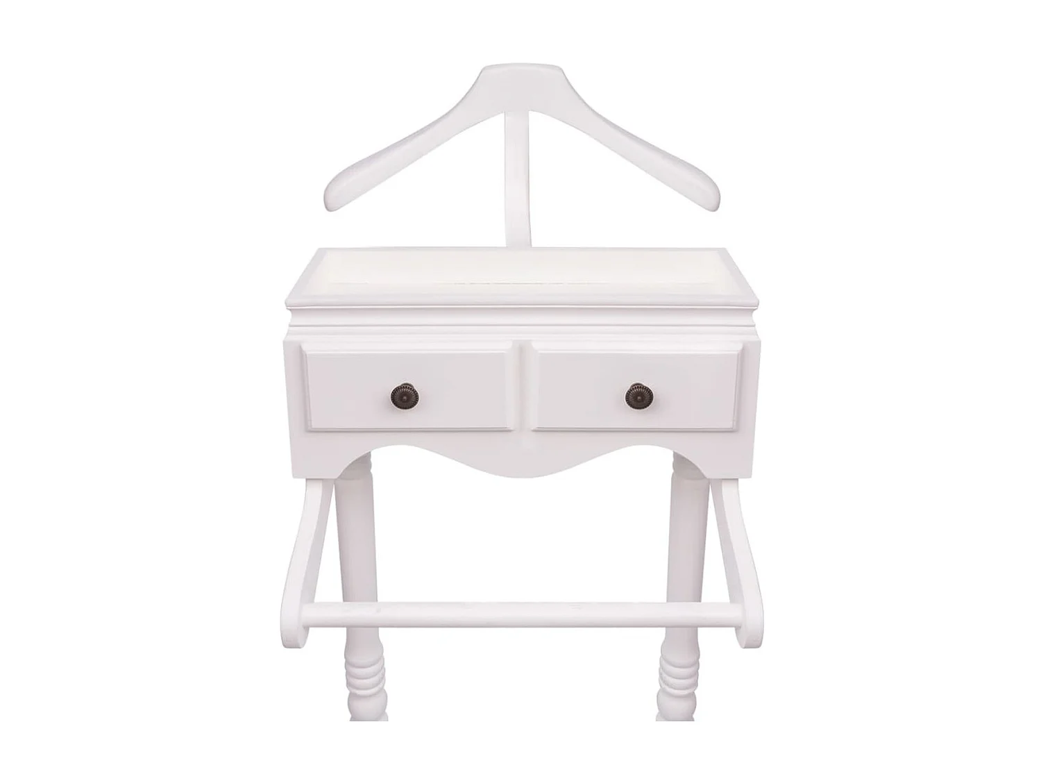 Portant à vêtements avec armoire Bois Blanc WVGQ9361